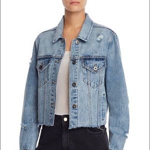 Pistola Cropped Denim stud jacket